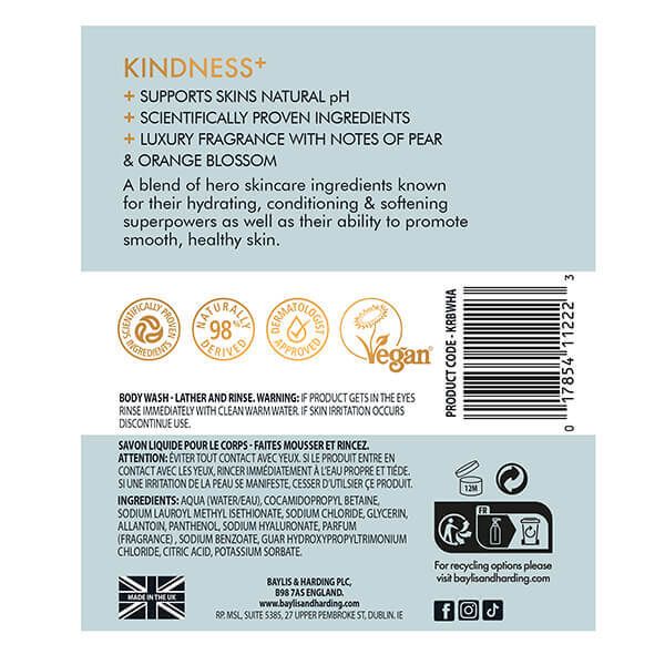 Baylis & Harding Kindness+ Hyaluronic Acid 500Ml Body Wash - McGrocer
