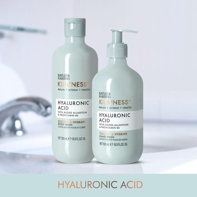 Baylis & Harding Kindness+ Hyaluronic Acid Moisture & Hydrate Body Wash   500ml - McGrocer