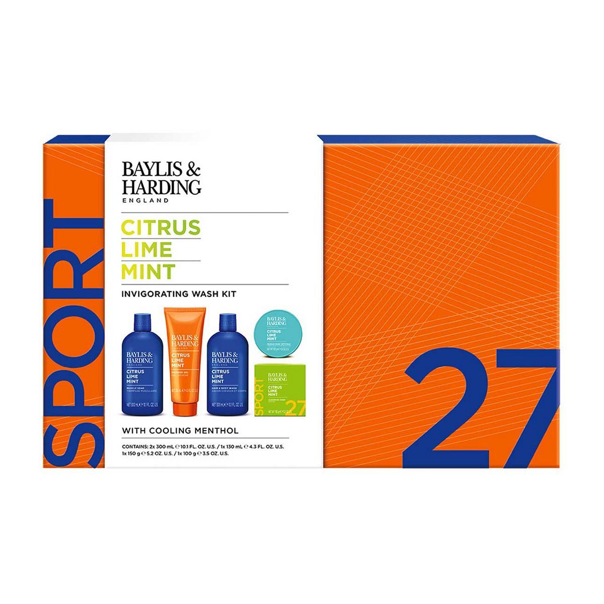 Baylis & Harding Men's Citrus Lime & Mint 5 Piece Gift Set - McGrocer