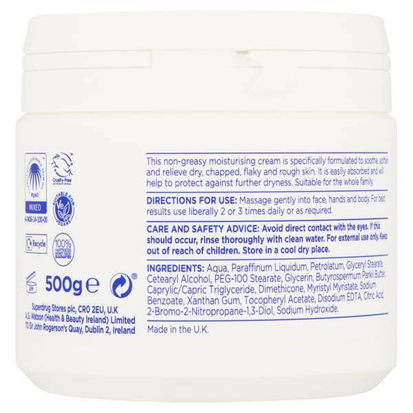 Superdrug Dry Skin Relief Cream 500ml GOODS Superdrug   