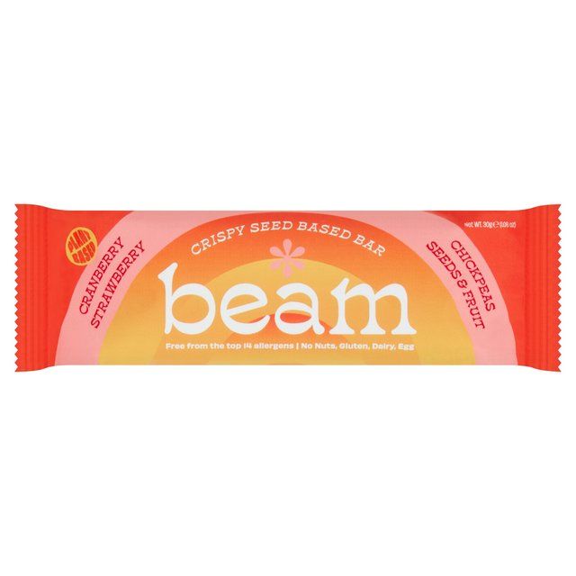 Beam Crispy Seed Based Bar Cranberry Strawberry   30g - McGrocer