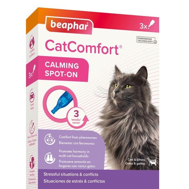 Beaphar CatComfort Calming Spot-On for Cats   3 per pack - McGrocer