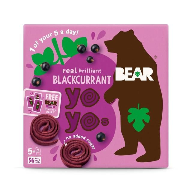 BEAR Fruit Yoyos Blackcurrant Multipack   5 x 20g - McGrocer