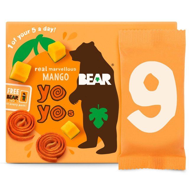 BEAR Fruit Yoyos Mango Family Pack   9 x 20g - McGrocer