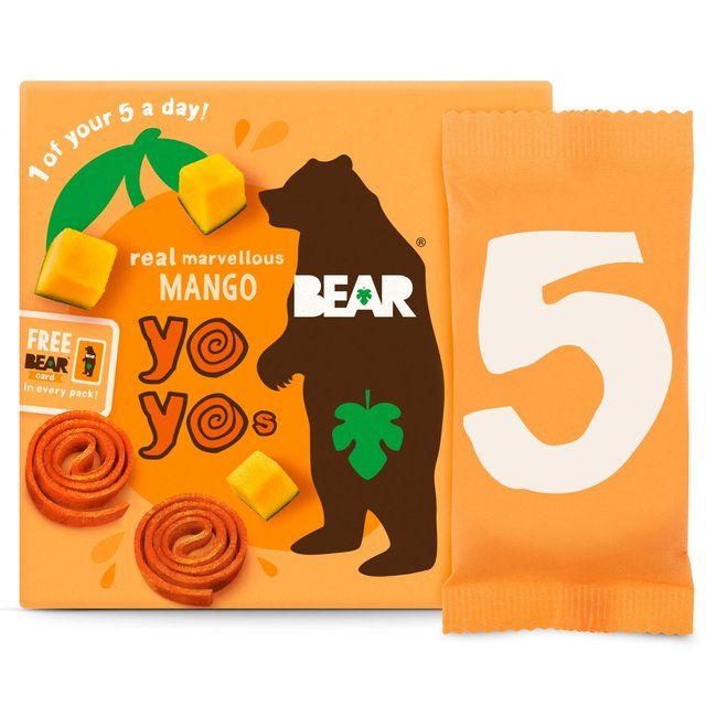 BEAR Fruit Yoyos Mango Multipack   5 x 20g - McGrocer