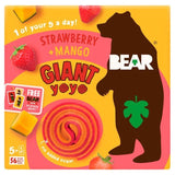 BEAR GIANT Fruit Yoyos Strawberry & Mango Multipack   5 x 20g - McGrocer