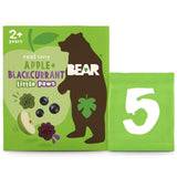 BEAR Paws Fruit Shapes Apple & Blackcurrant 2+ years Multipack   5 x 20g - McGrocer