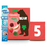 BEAR Paws Fruit Shapes Strawberry & Apple 2+ years Multipack   5 x 20g - McGrocer