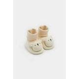Bear Rattle Sock-Top Booties - McGrocer