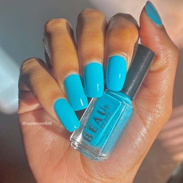 BEAU Polish What You Cyan Neon Nail Polish 10ml - McGrocer