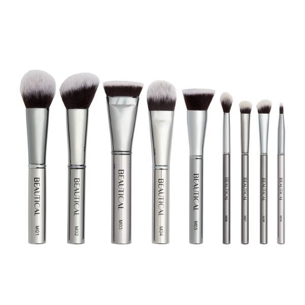 Beautical Metal Glam Makeup Brush Set - McGrocer
