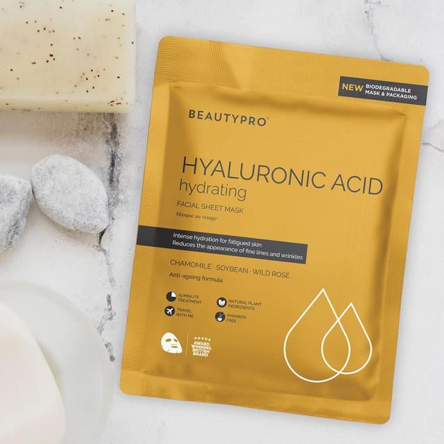 BEAUTYPRO Hyaluronic Acid Hydrating Facial Sheet Mask - McGrocer