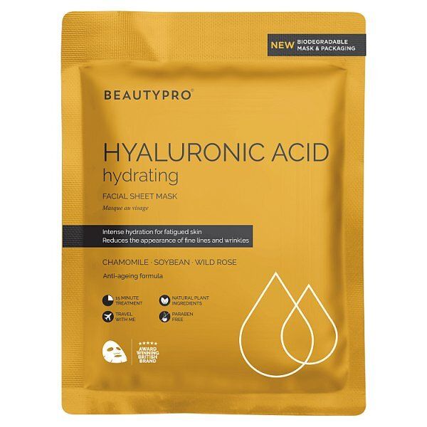 Beautypro Hyaluronic Acid Hydrating Sheet Mask 22ml - McGrocer