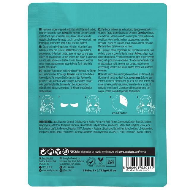 BeautyPro Retinol Under Eye Patch   3 per pack - McGrocer