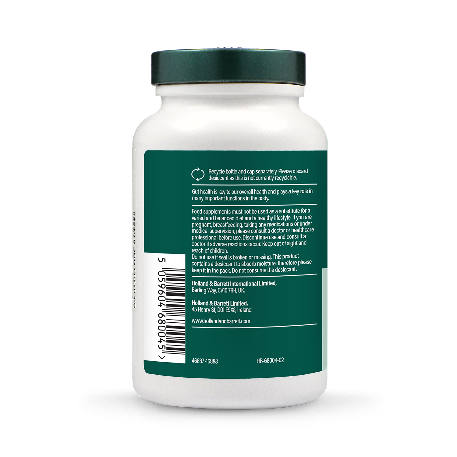 Holland & Barrett Live Friendly Bacteria with Acidophilus 3 Billion 120 Capsules - 998981