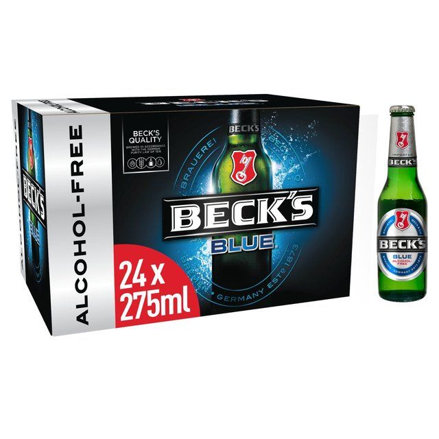 Beck's Blue Alcohol-Free Beer Bottles   24 x 275ml - McGrocer