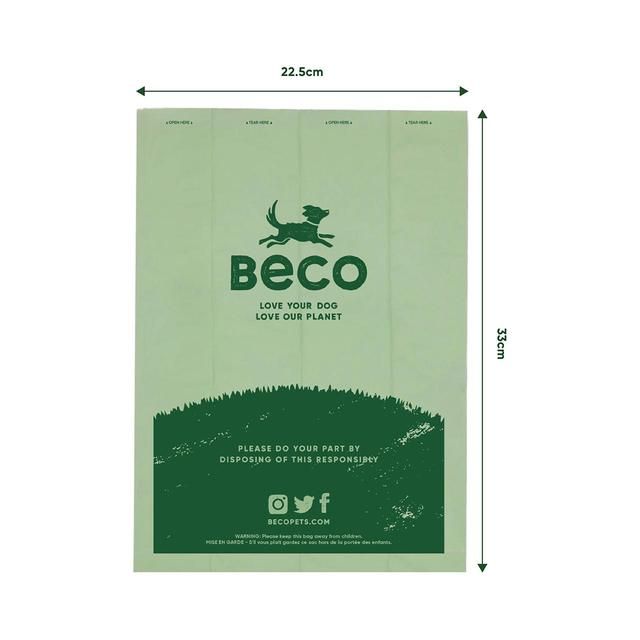 Beco Dog Poop Bags Unscented    60 per pack - McGrocer