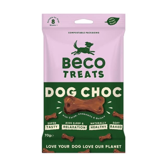 Beco Dog Treats Dog Choc with Carob Chamomile & Quinoa   70g - McGrocer