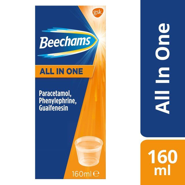 Beechams All in One Cold & Flu Liquid Medicine   160ml - McGrocer