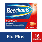 Beechams Flu Plus Cold Flu & Cough Relief with Paracetamol Caplets   16 per pack - McGrocer