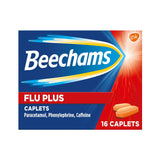 Beechams Flu Plus Cold Flus Caplets Pain & Congestion Relief x16 - McGrocer