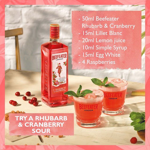 Beefeater Rhubarb Pink Gin   70cl - McGrocer