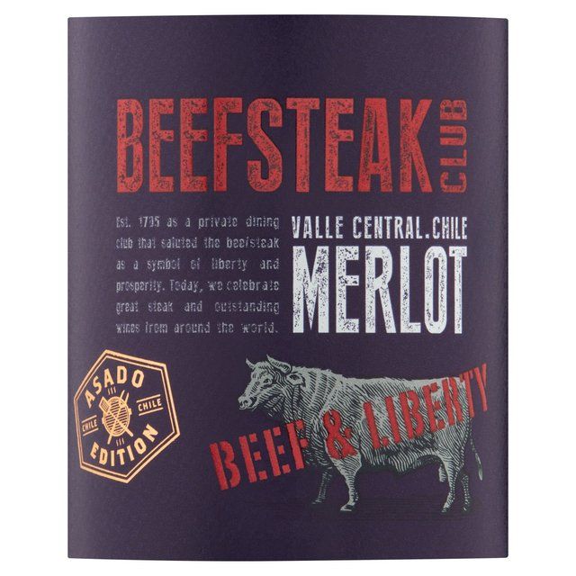 Beefsteak Club Merlot   75cl - McGrocer