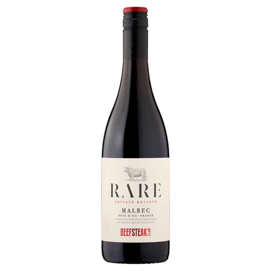 Beefsteak Club Rare Malbec Pays d'Oc 75cl - McGrocer