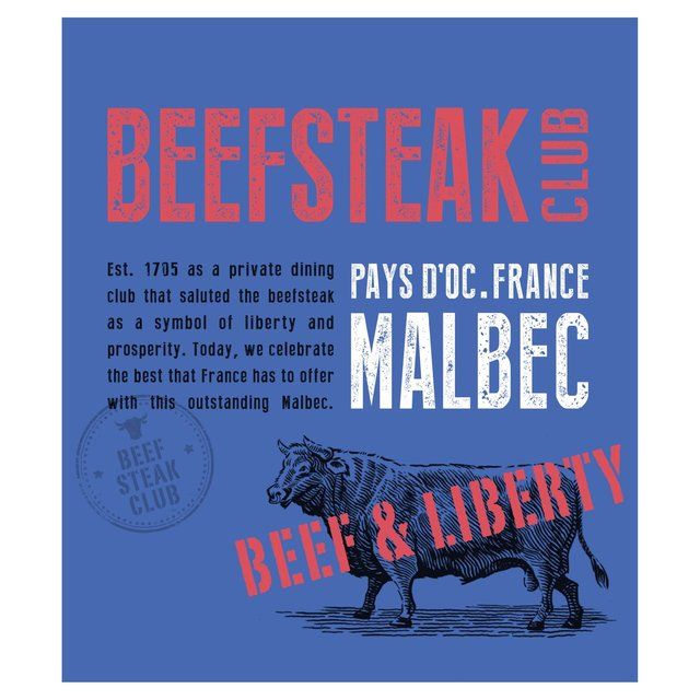 Beefsteak Club Vin de France Malbec   75cl - McGrocer