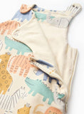 Beige Safari Animal Printed 2.5 Tog Sleeping Bag 0-6 Months - McGrocer