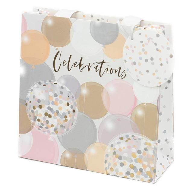 Belly Button Bubble Balloons Medium Gift Bag - McGrocer
