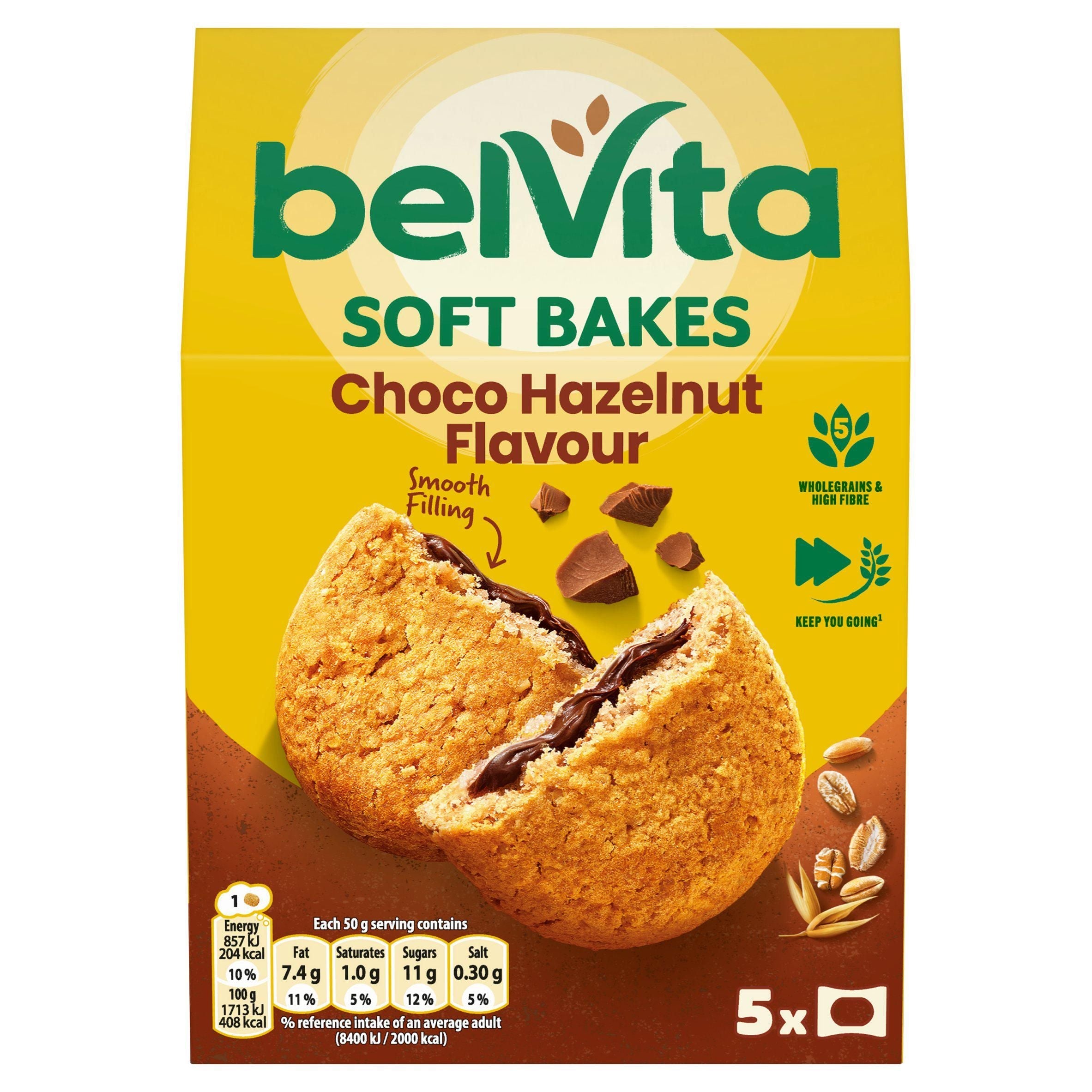 Belvita Breakfast Soft Bakes Chocolate Filled Pack x5 250g - McGrocer