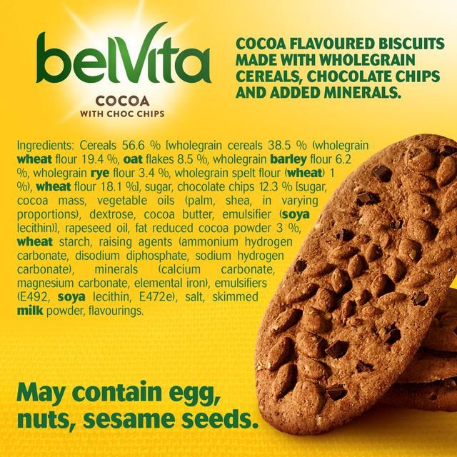 Belvita Cocoa Choc Chips Breakfast Biscuits    5 per pack - McGrocer