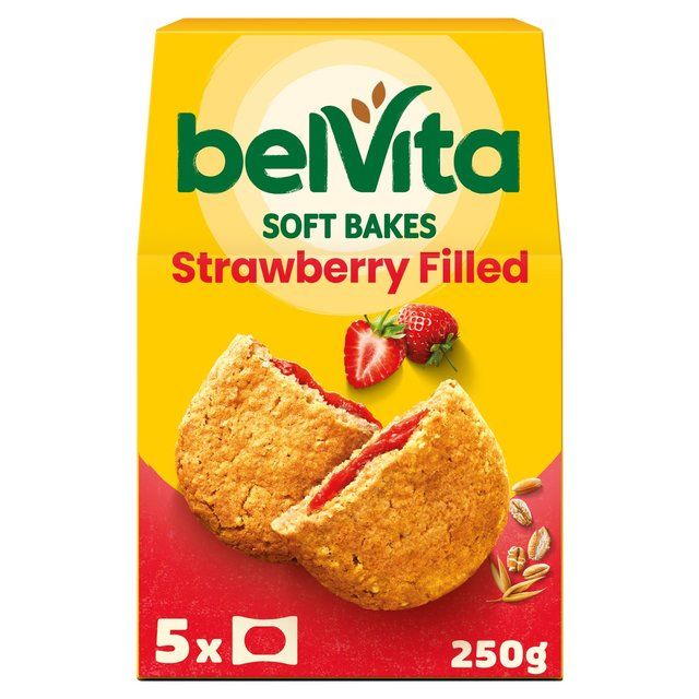 Belvita Strawberry Soft Bakes Breakfast Biscuits   5 x 40g - McGrocer