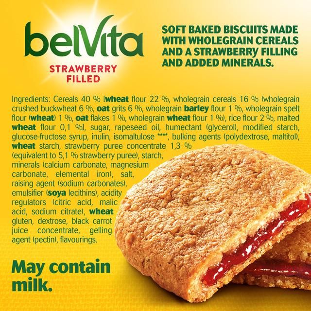 Belvita Strawberry Soft Bakes Breakfast Biscuits   5 x 40g - McGrocer