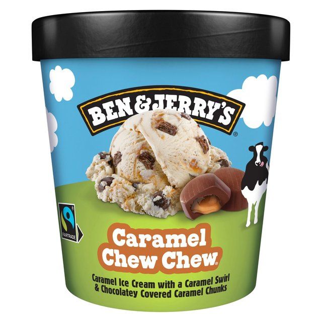 Ben & Jerry's Caramel Chew Chew Ice Cream Tub   465ml - McGrocer