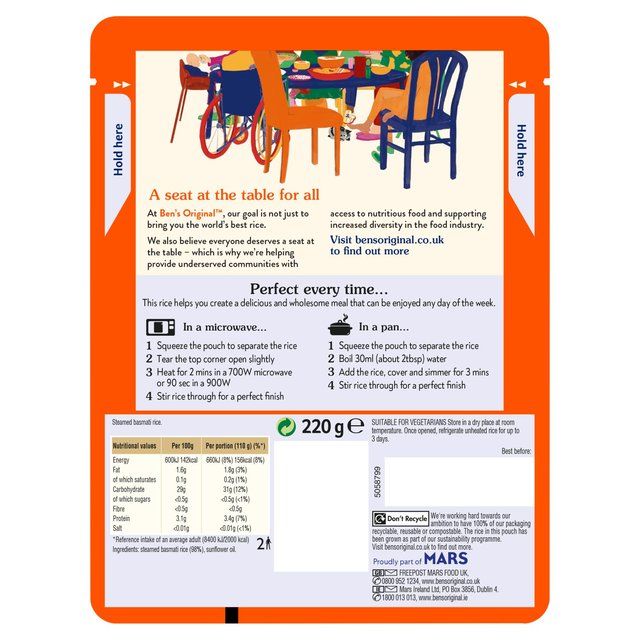 Ben's Original Basmati Microwave Rice   220g - McGrocer