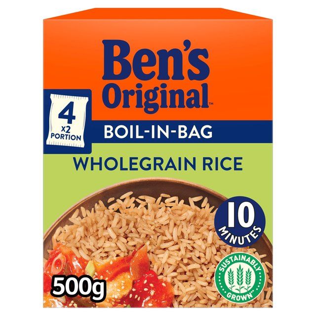 Ben's Original Boil In Bag Wholegrain Rice   4 x 125g - McGrocer