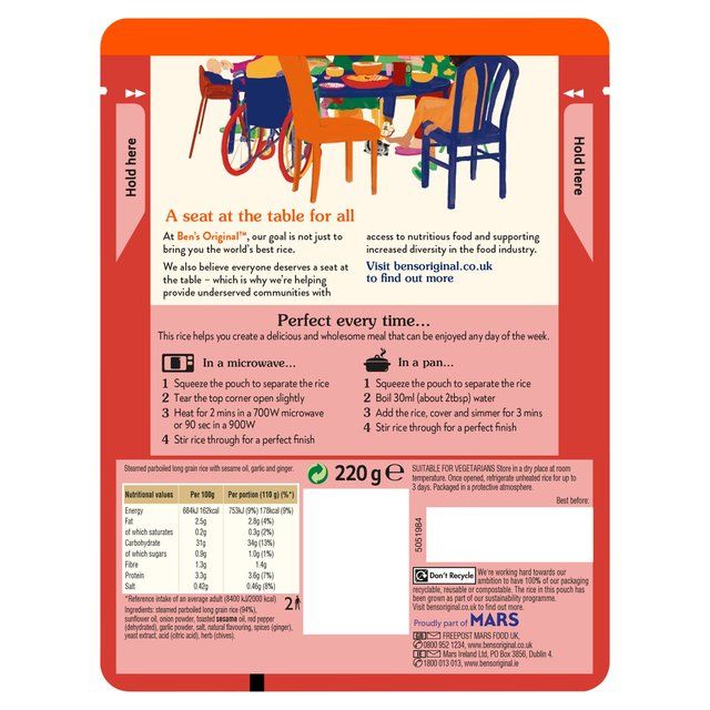 Ben's Original Chinese Style Microwave Rice   220g - McGrocer
