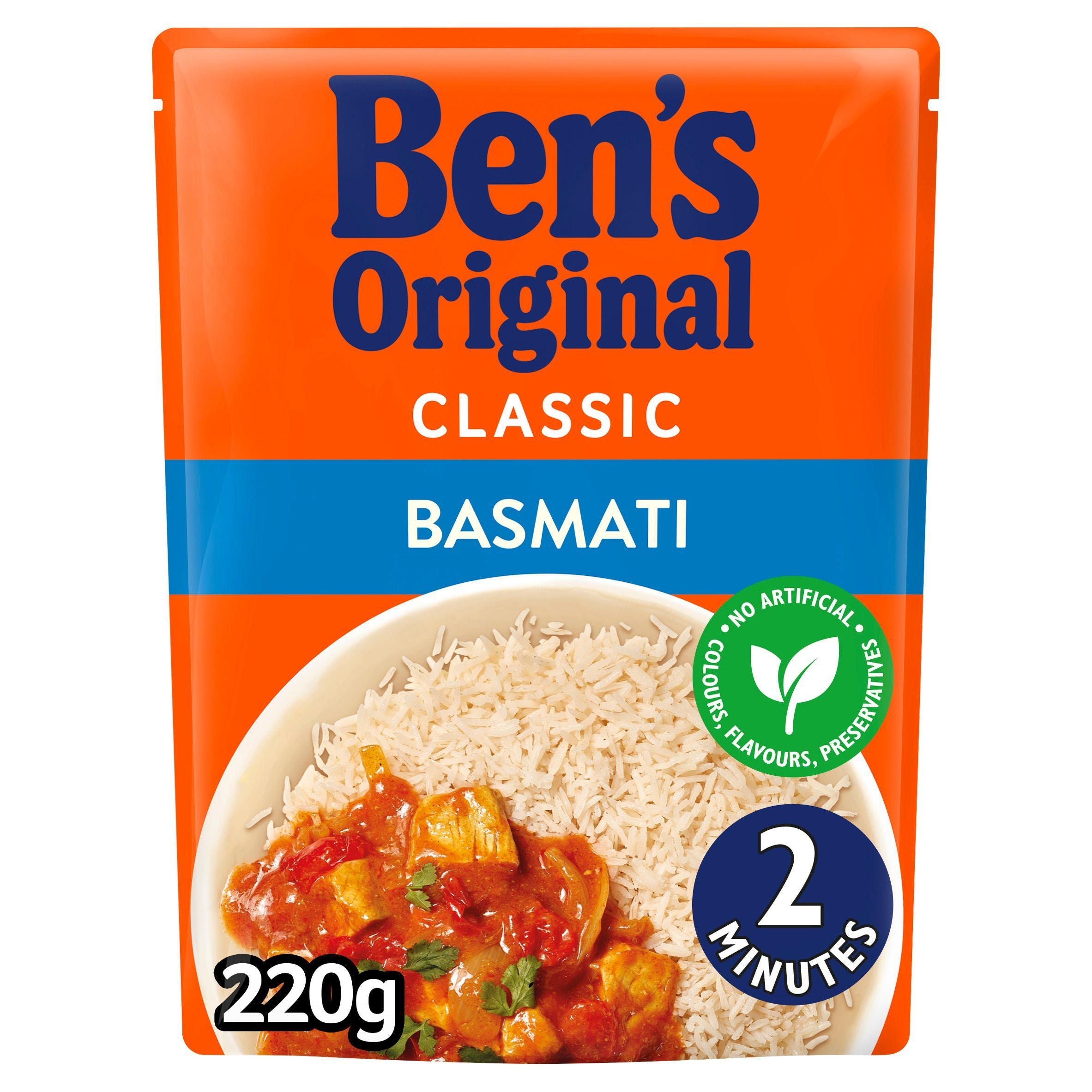 Ben's Original Classic Basmati Microwave Rice 220g - McGrocer
