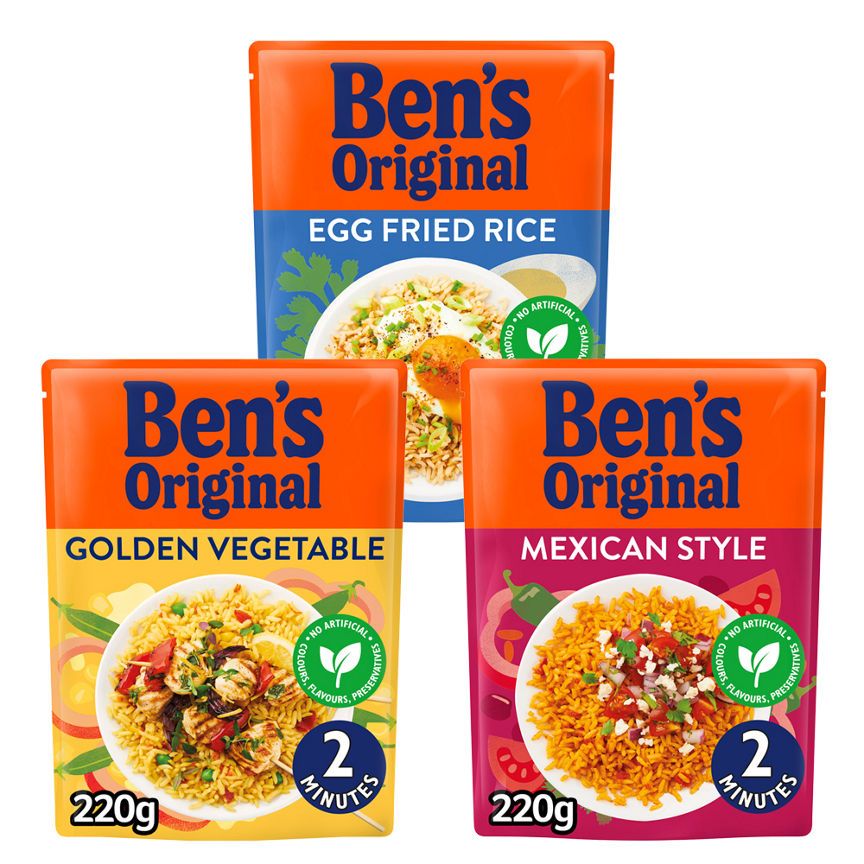 Ben's Original Flavoured Microwave Rice Stock Up Bundle - McGrocer