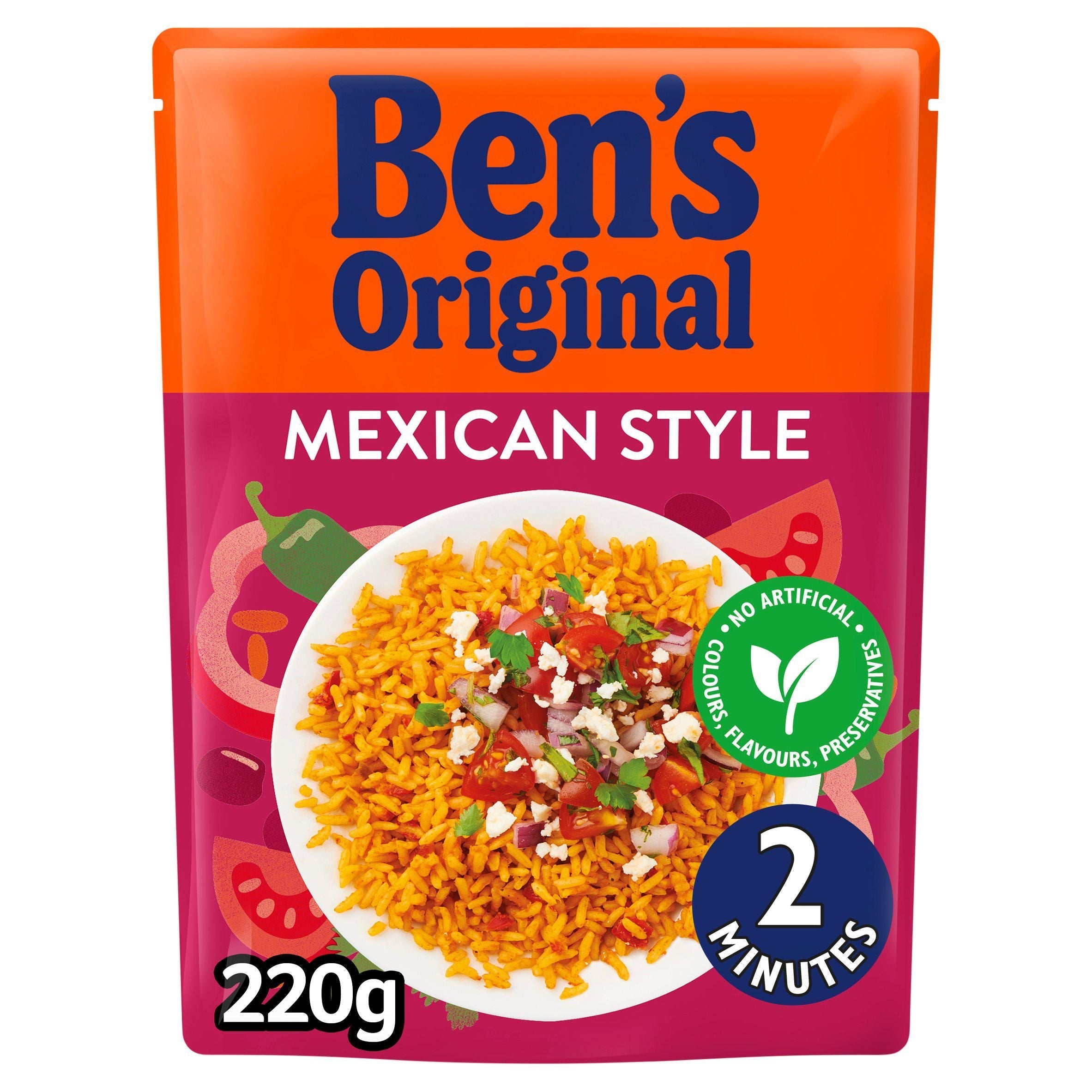 Ben's Original Mexican Style Microwave Rice 220g - McGrocer