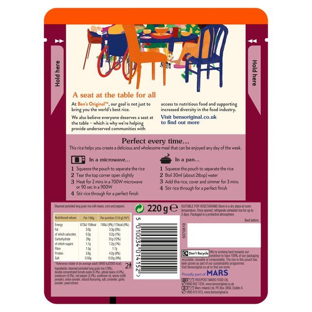 Ben's Original Spicy Mexican Microwave Rice   220g - McGrocer