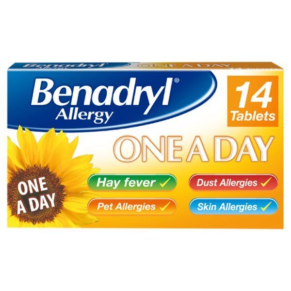 Benadryl Allergy & Hayfever One a Day Cetirizine Tablets 14s - McGrocer
