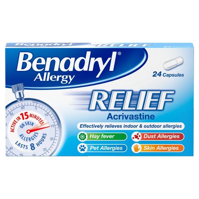 Benadryl Allergy Relief Capsules   24 per pack - McGrocer