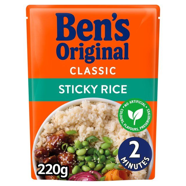 Bens Original Sticky Rice Microwave Rice   220g - McGrocer