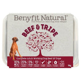Benyfit Natural Beef & Tripe Complete Adult Raw Working Dog Food   1kg - McGrocer