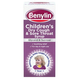 Benylin Childrens Dry Cough & Sore Throat Syrup Blackcurrant   125ml - McGrocer