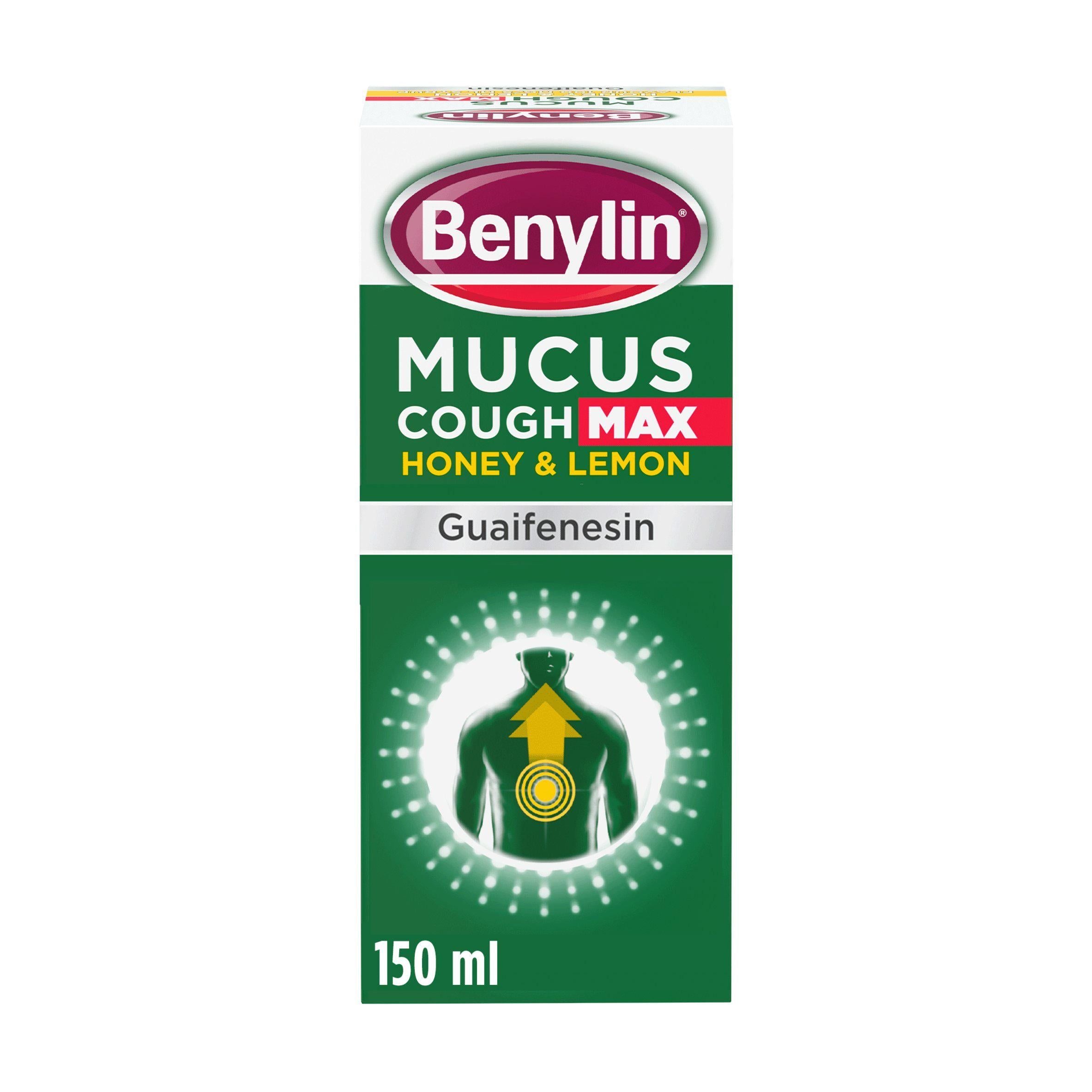 Benylin Mucus Cough Max Honey & Lemon Flavour Syrup 150ml - McGrocer