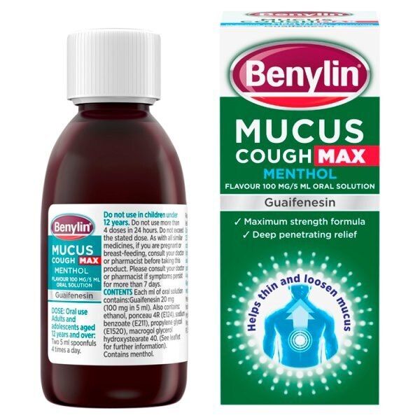 Benylin Mucus Cough Max Menthol Syrup 150ml - McGrocer